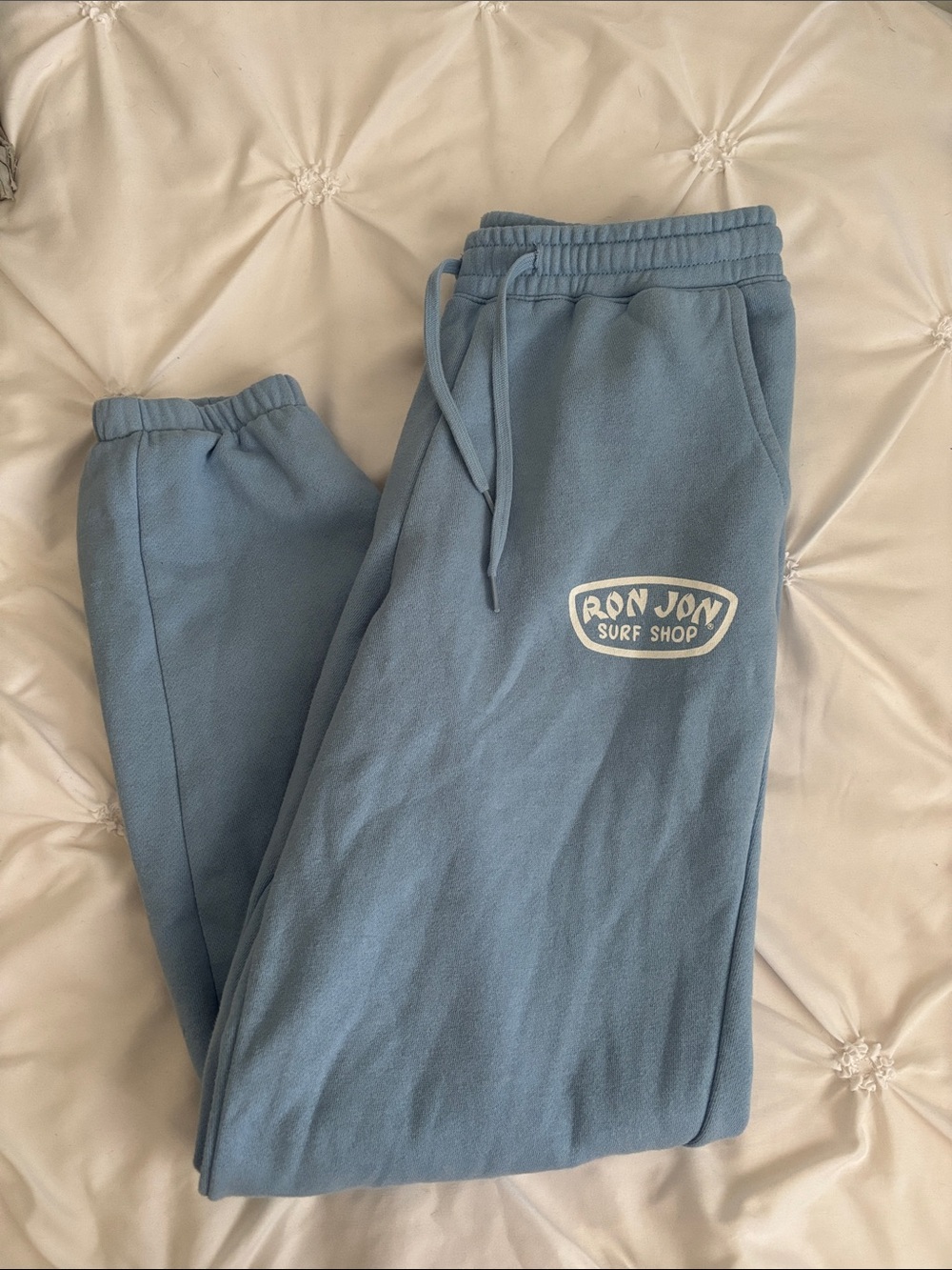 RON JON Light Blue Logo Sweatpants